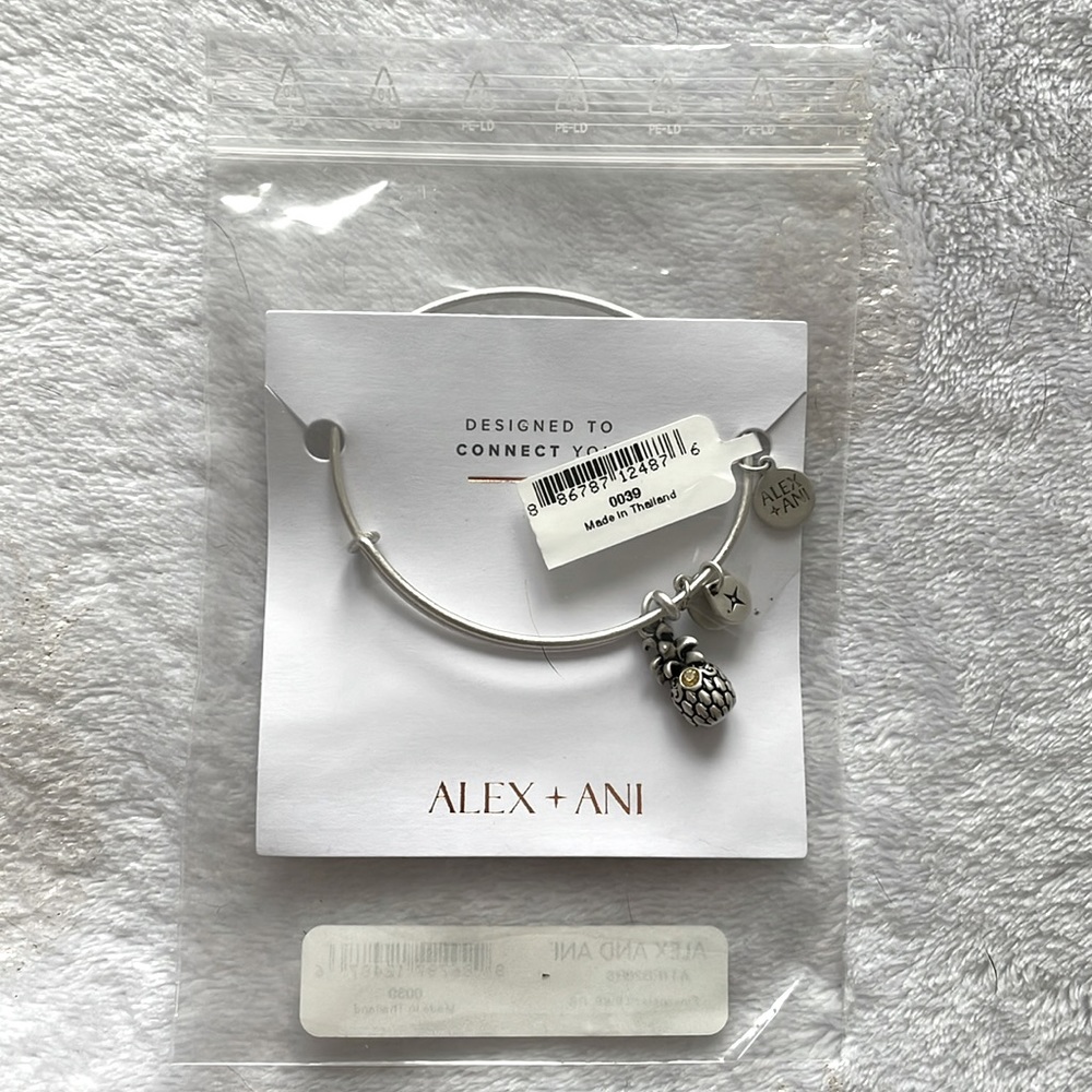 Silver Pineapple Alex and Ani Bracelet
